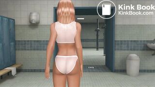 Girl farts and pantypoop