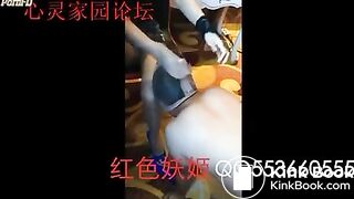 Chinese femdom scat & pee