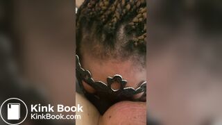 Slave Yuna devours my shit and suckles cock