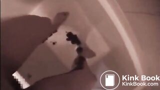 Asian too lazy to use toilet