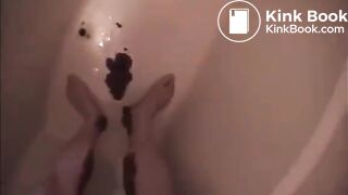 Asian too lazy to use toilet