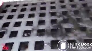 school girl's panty pooping