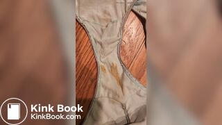 Wife's dirty panty after work