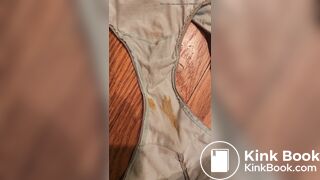 Wife's dirty panty after work