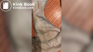 Wife's dirty panty after work