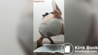 Cute girl panty poop - video 6