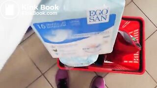 cute girl in a nice diaper