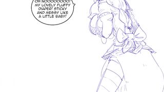 Sticky fluffy diapers