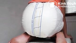 Diaper girl enema - video 4