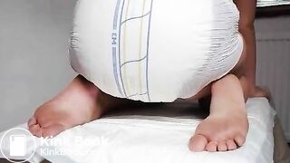 Diaper girl enema - video 4