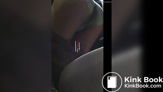 Wet poop in her blue panty