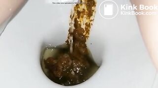 Another ex frontview toilet poop 10