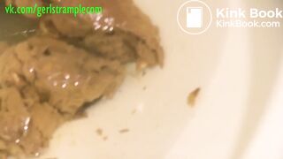 Girl pooping in toilet 3 - video 2