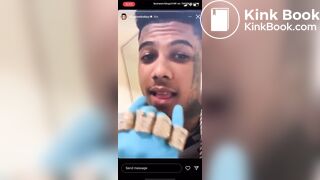 Chrisean on the toilet