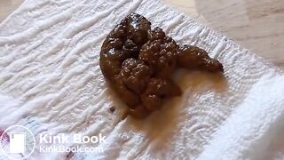 Hot girl shits on the floor - video 3
