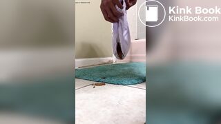 *Rare* Ebony girl diarrhea in her pull up and overflows