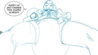 Diaper animation down below