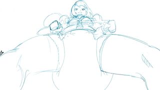 Diaper animation down below
