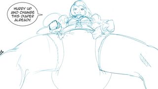 Diaper animation down below