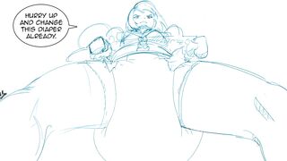 Diaper animation down below