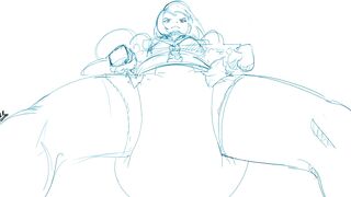 Diaper animation down below