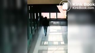 Shitty pants on CCTV