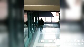 Shitty pants on CCTV