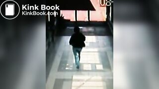 Shitty pants on CCTV