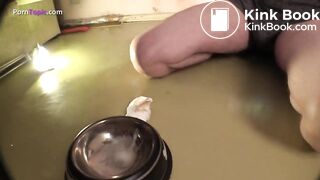 Mistress Kicks her Toilet Slave and Shits into Mouth