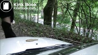 Shit and Piss on her car lol