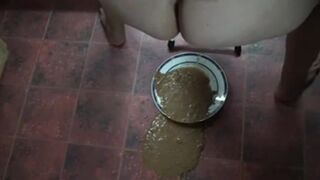 Runny shit on a plate