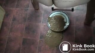 Runny shit on a plate