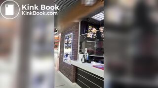 She eats her shit out of a public toilet