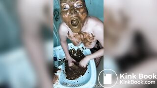 Scat Lina - Cleaning the shitty sink 'FREEBIE'