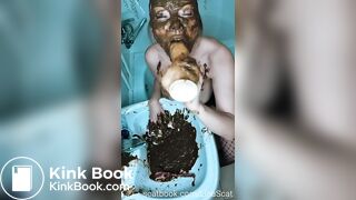 Scat Lina - Cleaning the shitty sink 'FREEBIE'