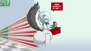 Serena Skunkd diaper mess motion comit