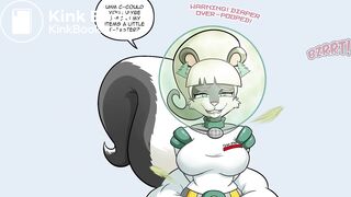 Serena Skunkd diaper mess motion comit