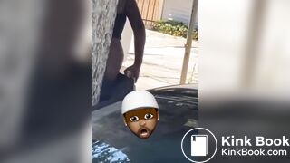 Woman uses her projectile shit as a weapon