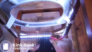 Two cute teen princesses shit in their slave's mouth