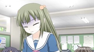 Girl poop in panties school uniform