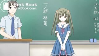 Girl poop in panties school uniform