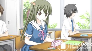 Girl poop in panties school uniform