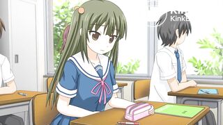 Girl poop in panties school uniform