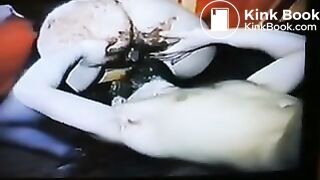 OLD SLUT DUMPS LOAD IN GUY'S MOUTH!!!