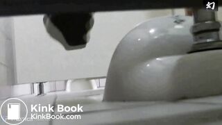 Japanese style pooping. (front & back)