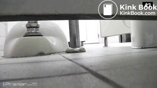 Japanese style pooping. (front & back)