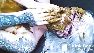 Scat girl scat smear