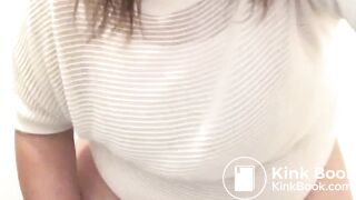 Eating her shit at the park