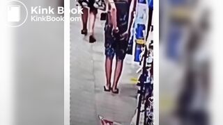 Sexy tourist drop a load on local market