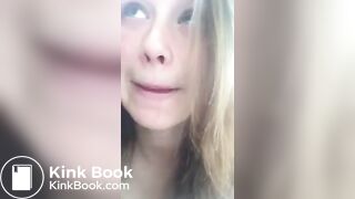 Hot Princess Shitting on Toilet